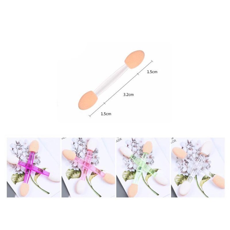 30Pcs Double Ended White Sponge Eyeshadow Brush Set Professional Makeup Tools - Image 2
